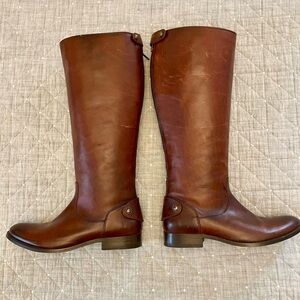 Frye Brown Leather Tall Boots size 9